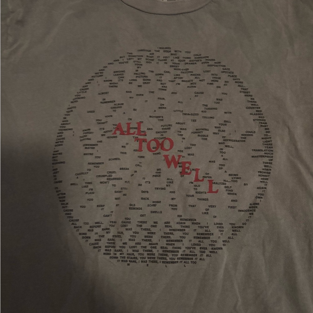 Taylor Swift merch t shirt